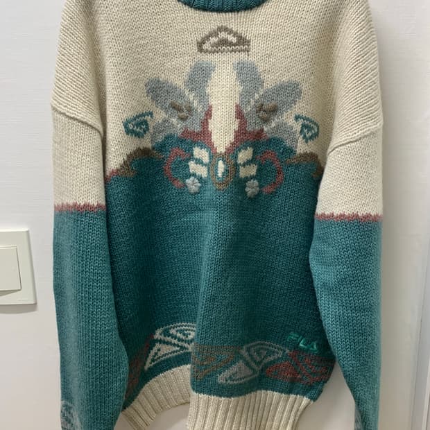 빈티지 fila 스웨터