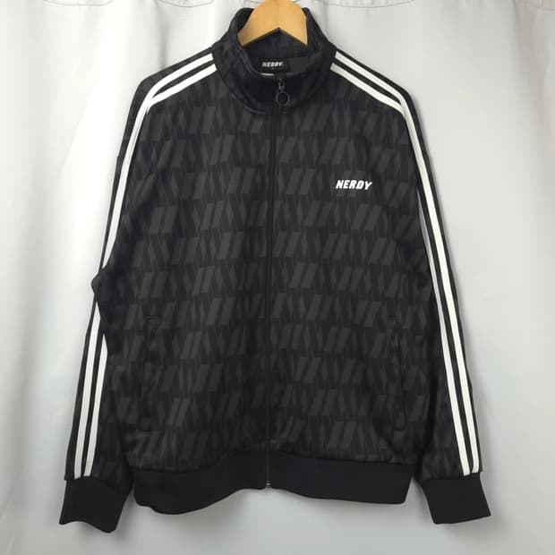 새상품급) 남L-XL 널디 오버핏 져지 트랙탑 집업 자켓 블랙