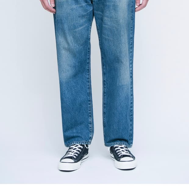 아프레쎄 와이드 워시드 E 데님