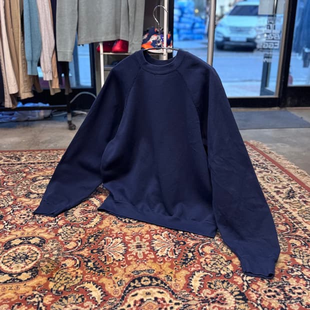 usa 빈티지 플레인 스웻셔츠 맨투맨 L 652