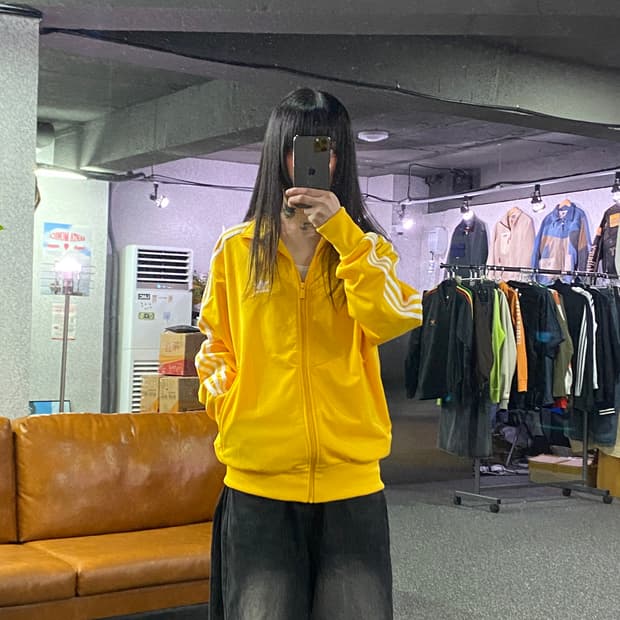 아디다스 신형 파이어버드 옐로우 트랙탑 져지 B4527