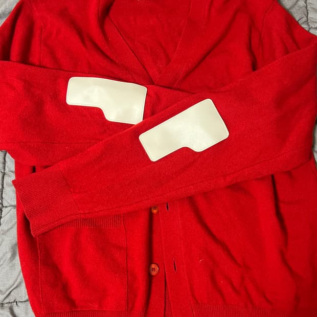 이얼즈어고 로버울 가디건 레드 L 사이즈 