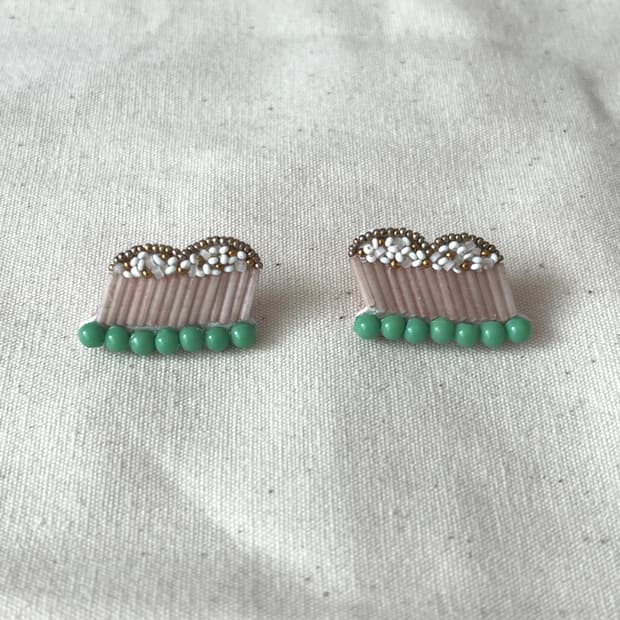 일본 작가님 비즈 귀걸이