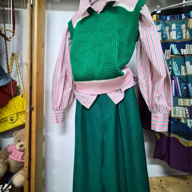 마르니 니트베스트. 니코앤드. 그린팬츠