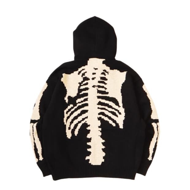 캐피탈 5G 울 본 니트후드 블랙 3사이즈