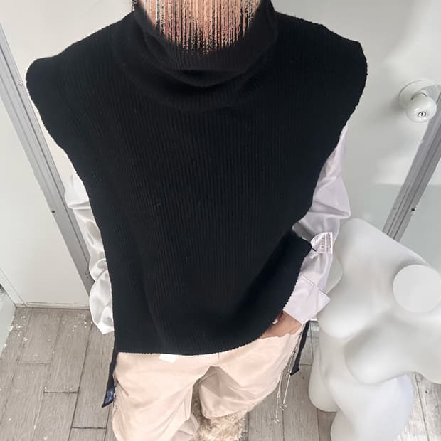 turtleneck vest