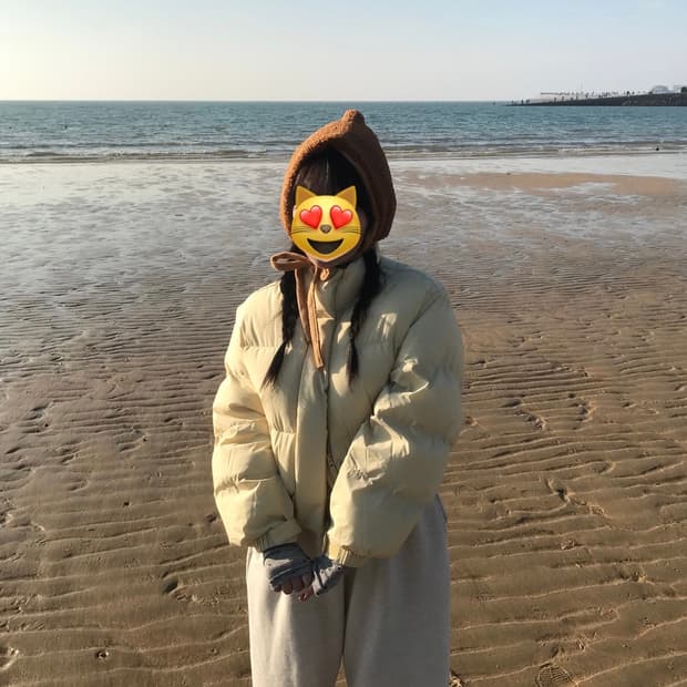 무신사 스탠다드 우먼 우먼즈 데일리 푸퍼 숏 패딩 재킷 [버터]