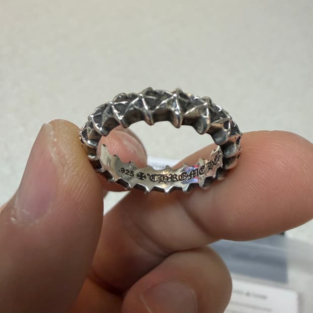 [US9, 한국19호] 크롬하츠 타이니 5포인트 스타 밴드링 