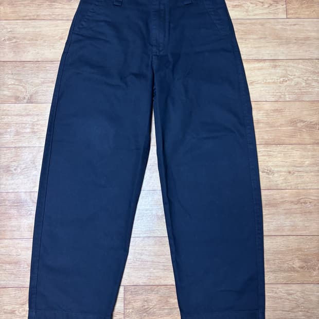 유니클로 와이드핏치노팬츠 09블랙 76사이즈