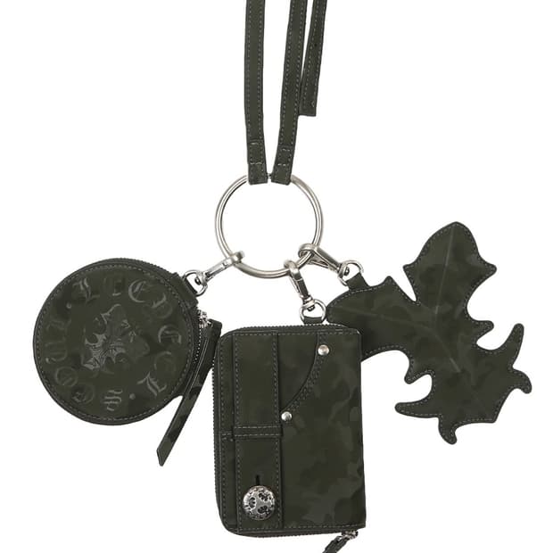 YEEL 트리플 키링 지갑 세트 카키