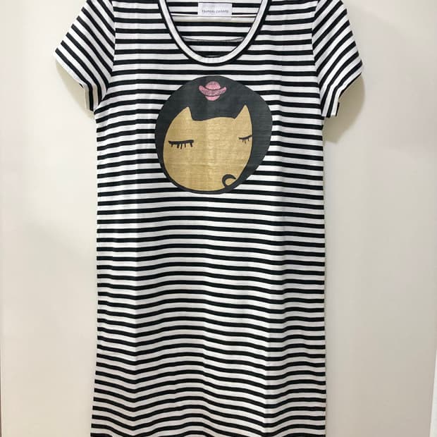 츠모리치사토 스트라이프 원피스