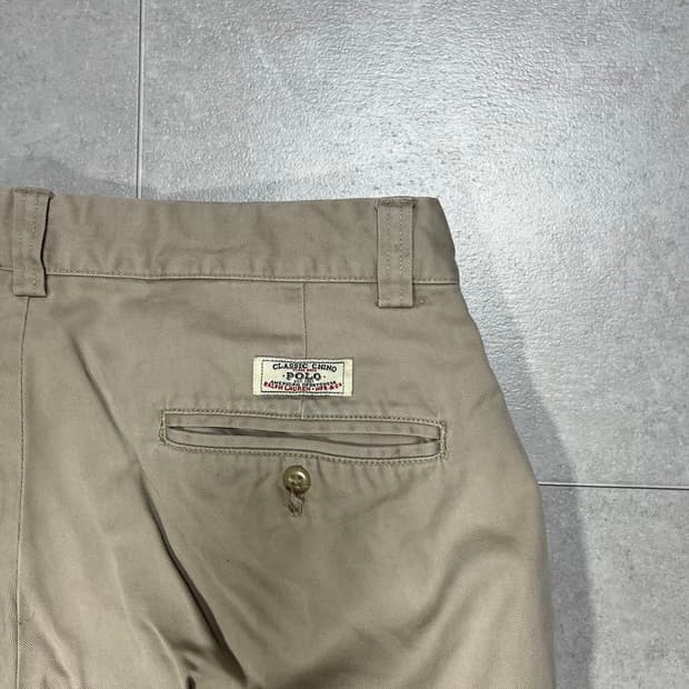 [33] 90s 폴로 랄프로렌 필립 베이지 치노 팬츠 면바지 33/32