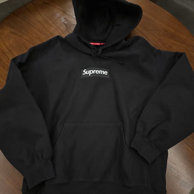 슈프림 23fw 박스로고 후드 블랙 L 새제품
