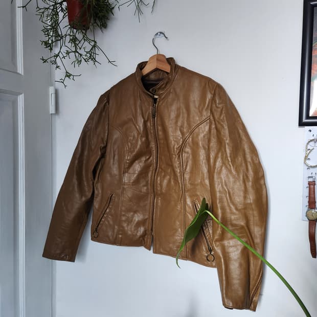 70s Brooks 브룩스 레더웨어 싱글 라이더 자켓(USAmade)