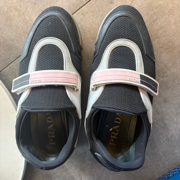 프라다 벨크로 슈즈 230