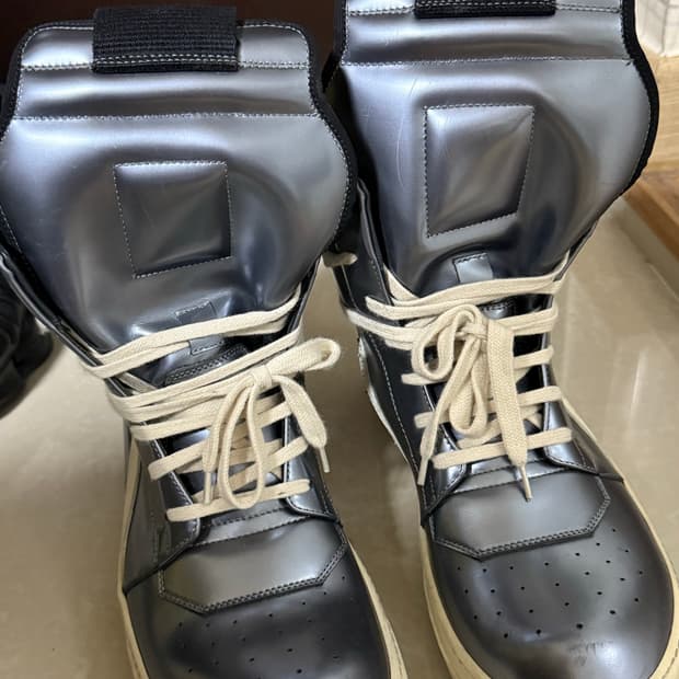 릭오웬스 지오바스켓 더티실버 39