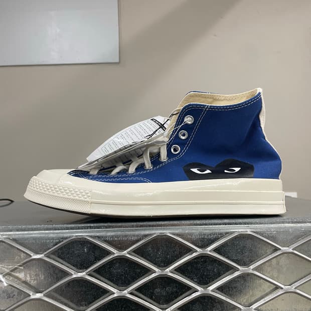 컨버스x꼼데 블루 하이 260mm (박스x)(gr-4613)