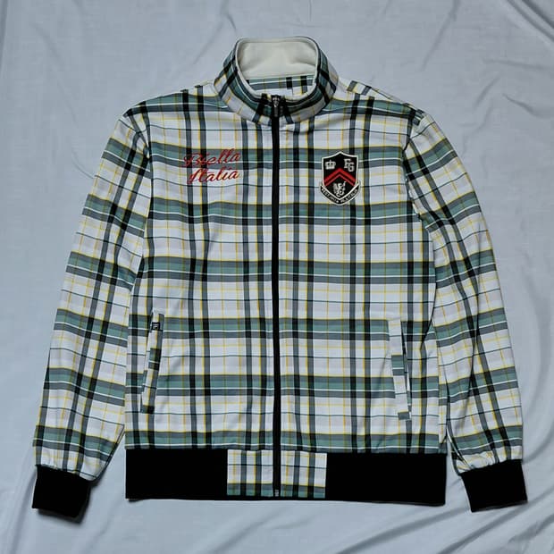 FILA GOLF 체크 집업 자켓 LL