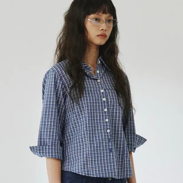Plzproject 플리즈프로젝트 petite check shirt