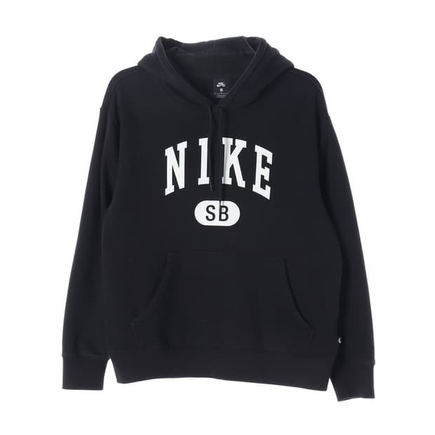 나이키 SB 아치 로고 기모 후드티 블랙 M