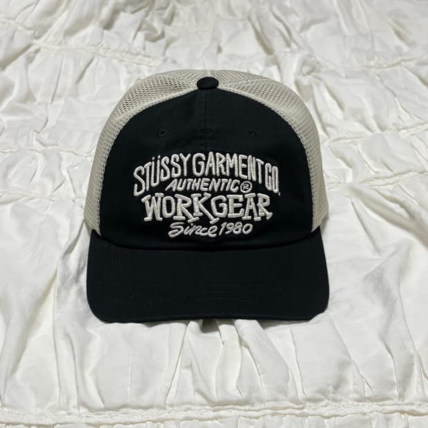 스투시 로우 프로파일 워크기어 스트랩백 블랙