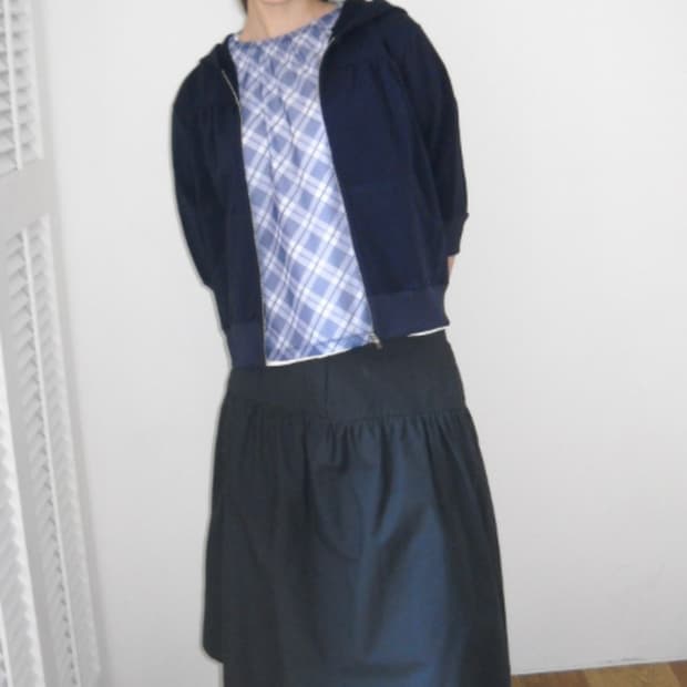 페스토 PESTO COTTON SHIRRING SKIRT DARK LAK