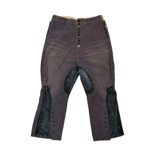 KAPITAL Denim Panel Jodhpur Croppedpants
