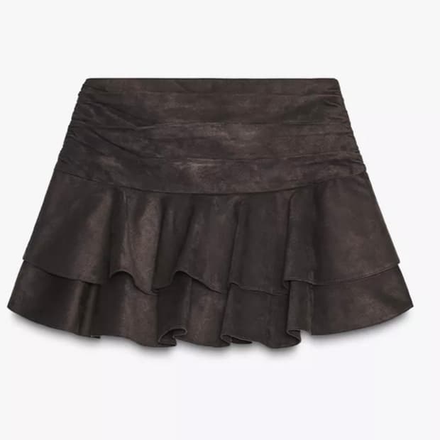 자라 프릴 스커트 초코맛 라떼갸루