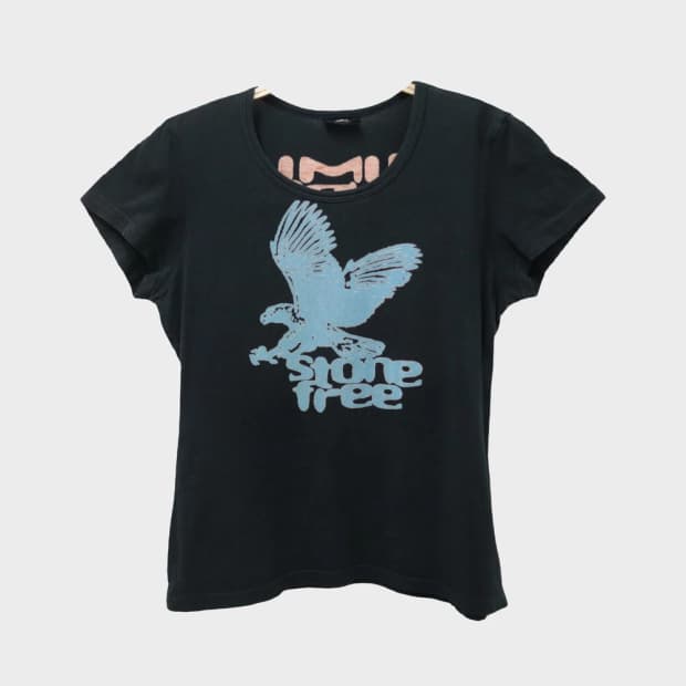 오존 커뮤니티 레터링 티셔츠 66807