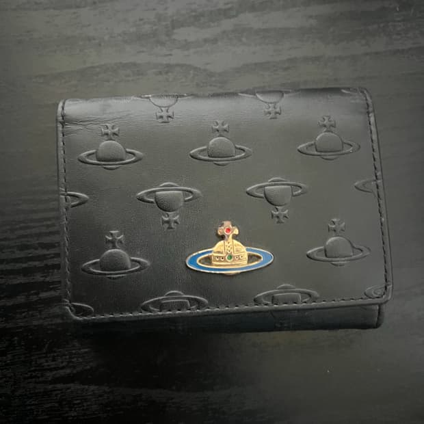 비비안웨스트우드 반지갑 블랙