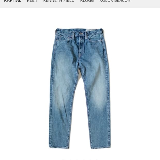 캐피탈 몽키시스코 14oz 데님팬츠36