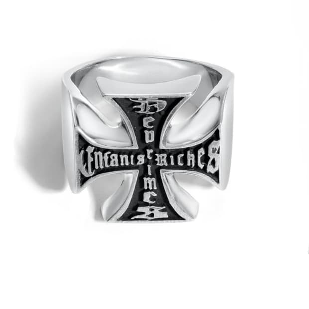 ERD Cross Ring Silver US9