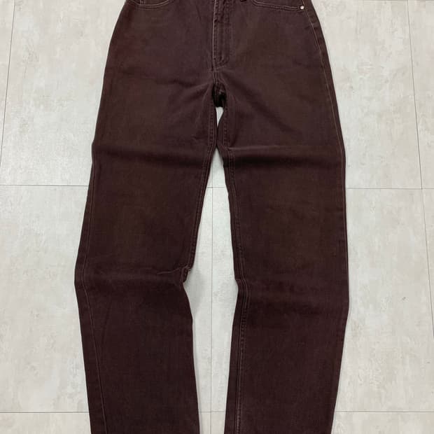 미쏘니 브라운 스트레이트 핏 팬츠 #184