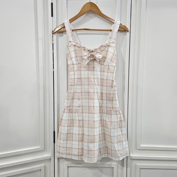 윌셀렉션(WILLSELECTION)  체크 뷔스티에 원피스