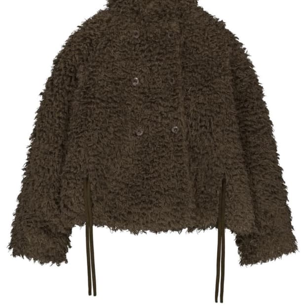 코이세이오 브라운 헤어리 퍼자켓