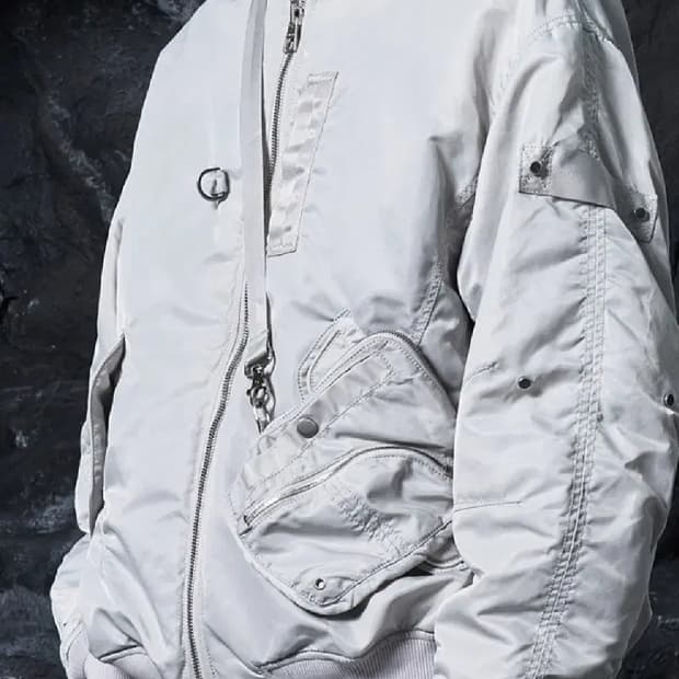 송지오 옴므 후드 MA-1 자켓 새제품 46 택O