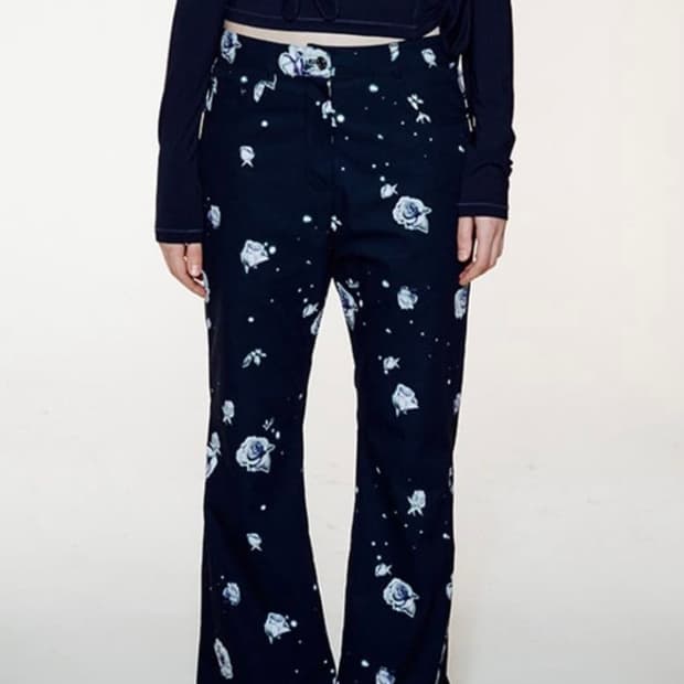 Open Yy 플라워 팬츠