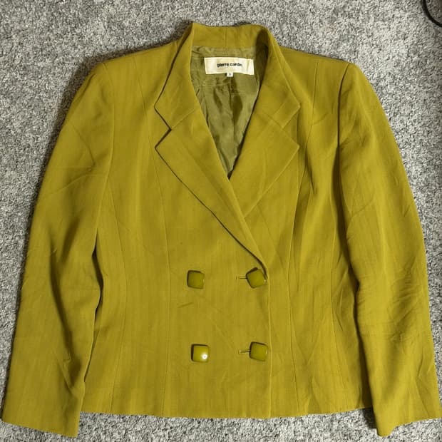 Pierre Cardin 피에르가르댕 헤링본 더블 자켓