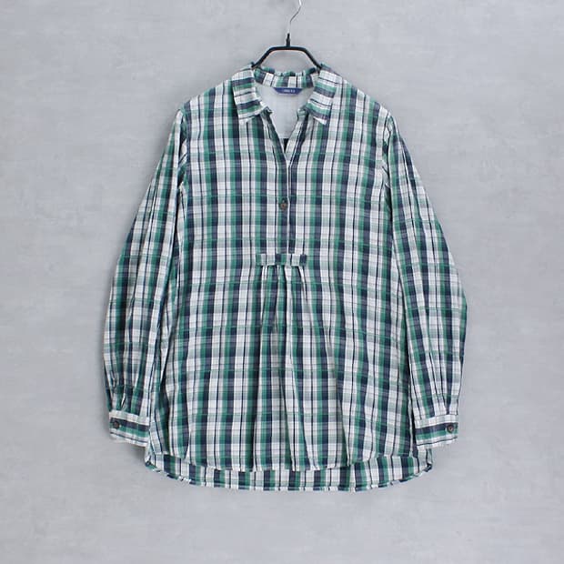 CIOUETO _ check cotton pullover shirt