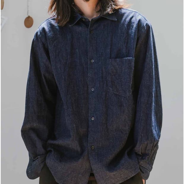 코모리 데님 셔츠 자켓