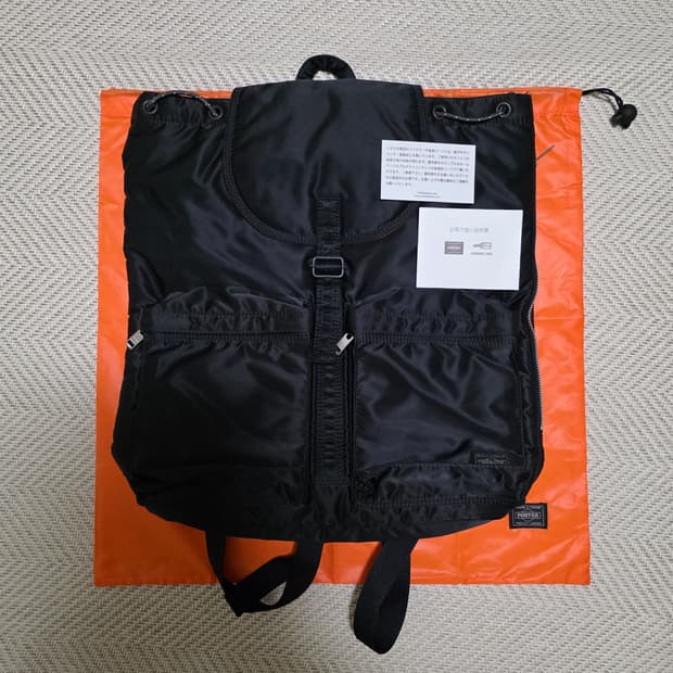 미사용] 요시다포터 탱커 럭색 백팩 지퍼버전 622-79312  (350
