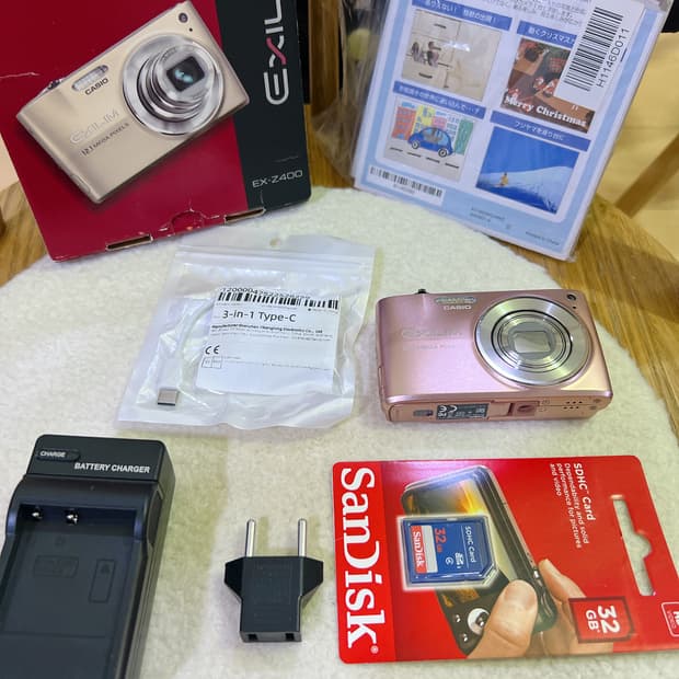 카시오 엑슬림 z400 핑크 casio exilim z400