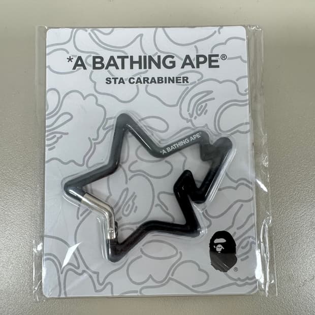 BAPE 베이프 스타 카라비너 블랙 신품