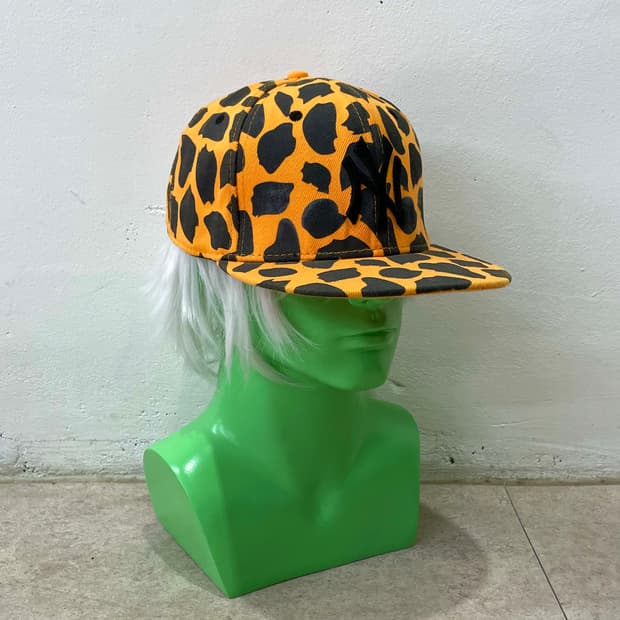Black Leopard Orange Cap