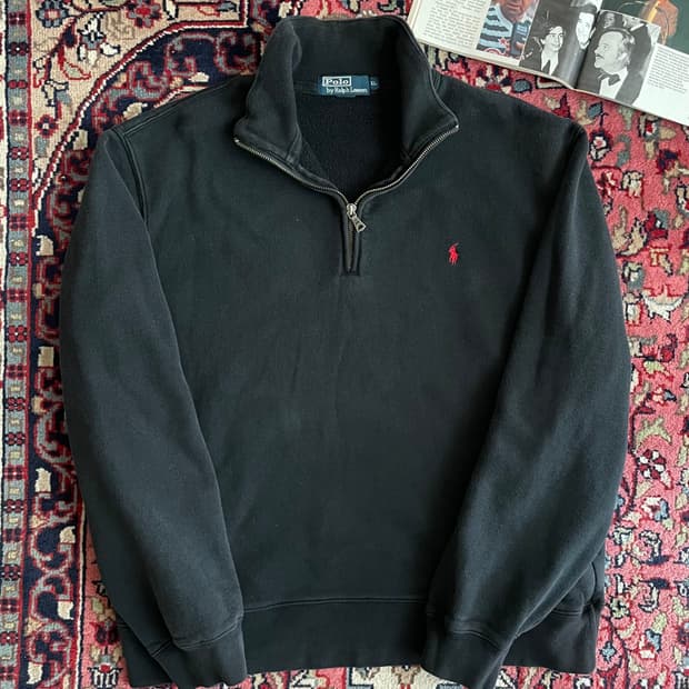 폴로 랄프로렌 하프집업 기모