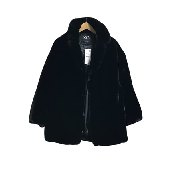 자라 택체상품 퍼 자켓