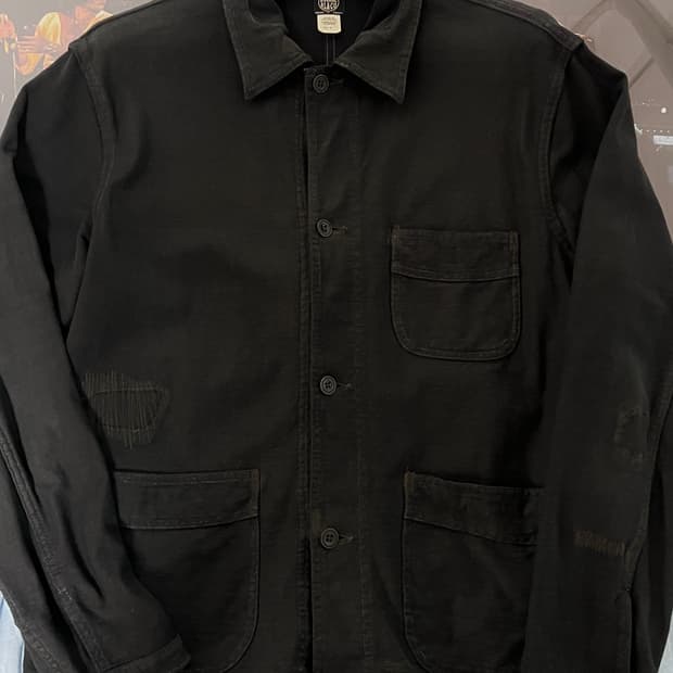 Rrl 리페어 저지 워크 자켓 m / 더블알엘