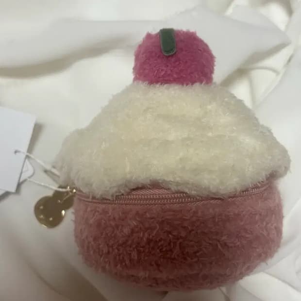 미피 딸기 케이크 키링 지갑 동전 키링