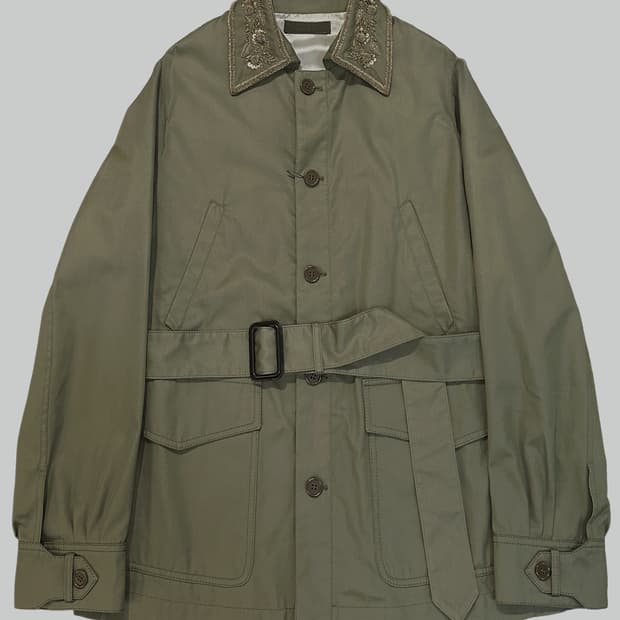 알렉산더 맥퀸 엠브로이더리 밀리터리 자켓