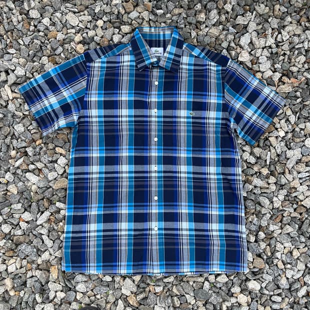 라코스테 체크셔츠(실측확인)